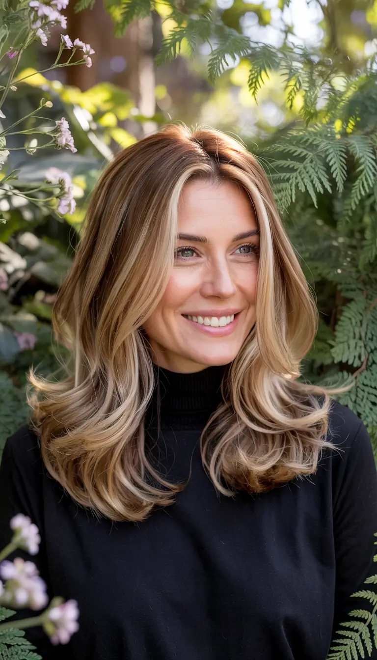 Butterfly Haircut 2026 Balayage Blonde with Natural Grace