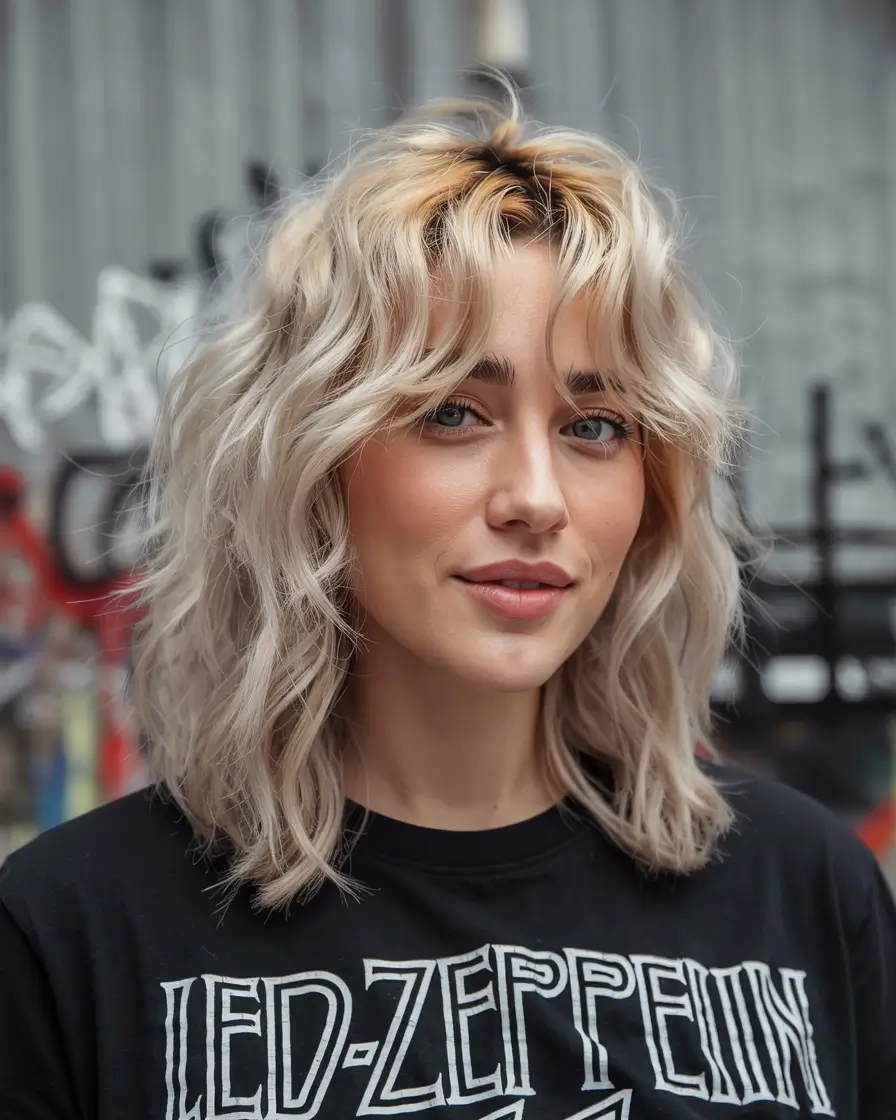 Butterfly Haircut 2026 Cool Blonde Edge with a Rock Soul