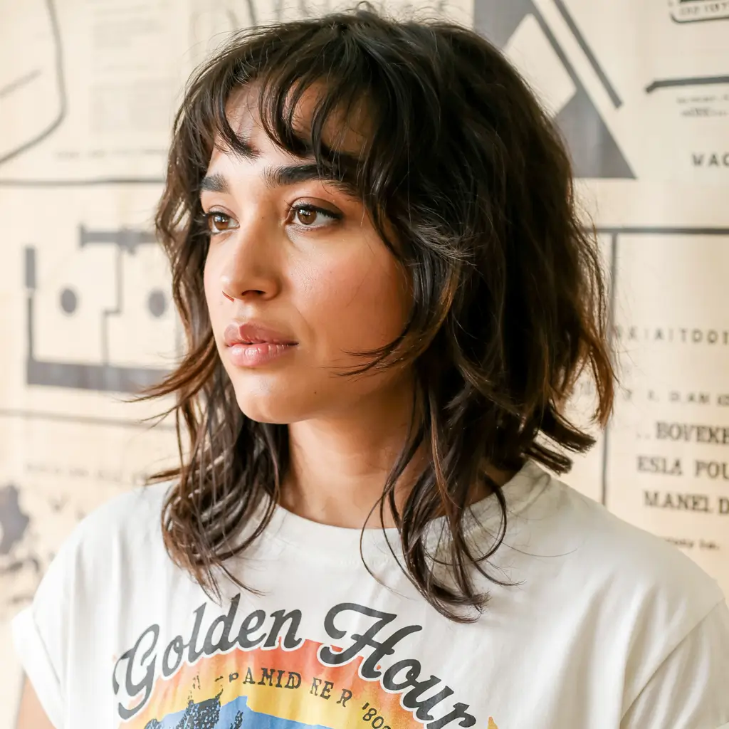 choppy bob haircuts 2026 Modern Rock Shag Bob