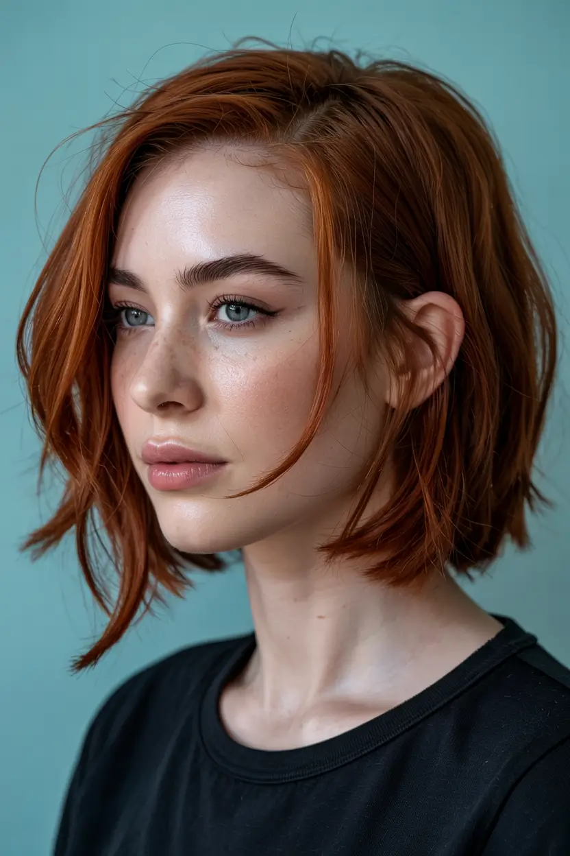 choppy bob haircuts 2026 Autumn Ember Bob