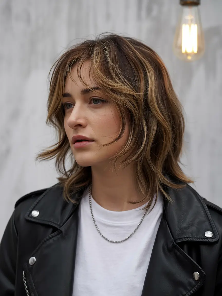 choppy bob haircuts 2026 Shaggy Bob With Fringe Drama