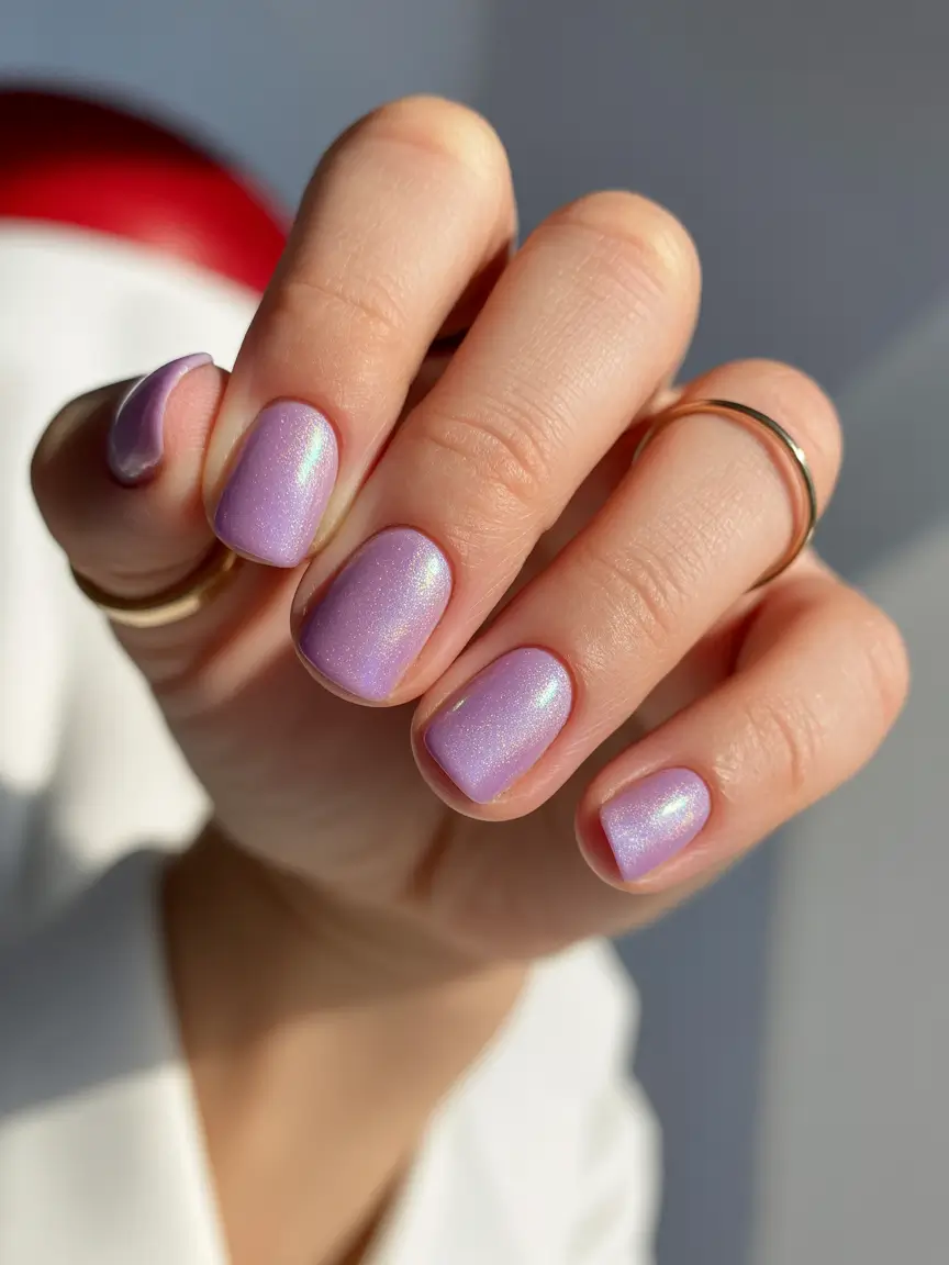 classy nails 2026 Soft Lilac Pearl Glow for Everyday Magic