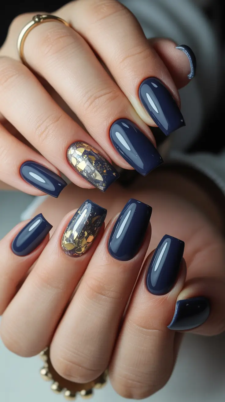 coffin nails 2026 Midnight Navy Gold