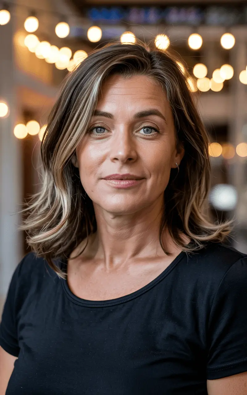 fat face haircuts long Balayage Volume with Airy Layers