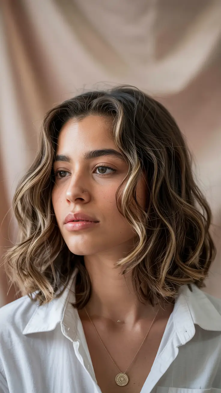 haircuts for medium hair 2026 Soft Wavy Layered Bob