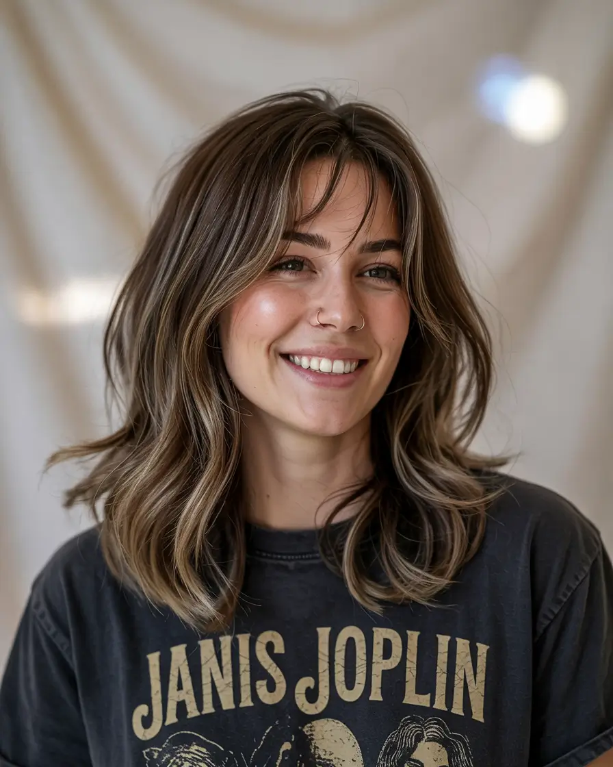 haircuts for medium hair 2026 Face Framing Winter Shag