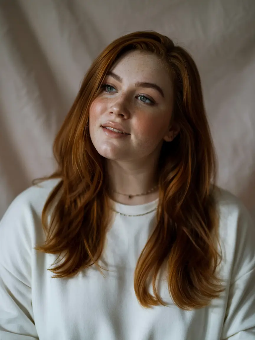 haircuts for plus size women 2026 Copper Soft Shine