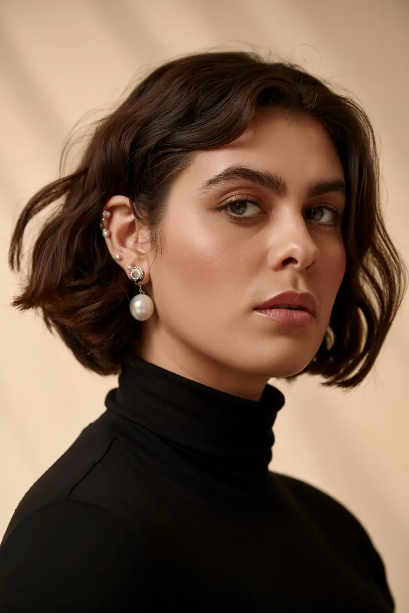 haircuts for plus size women 2026 Elegant Sculpted Bob