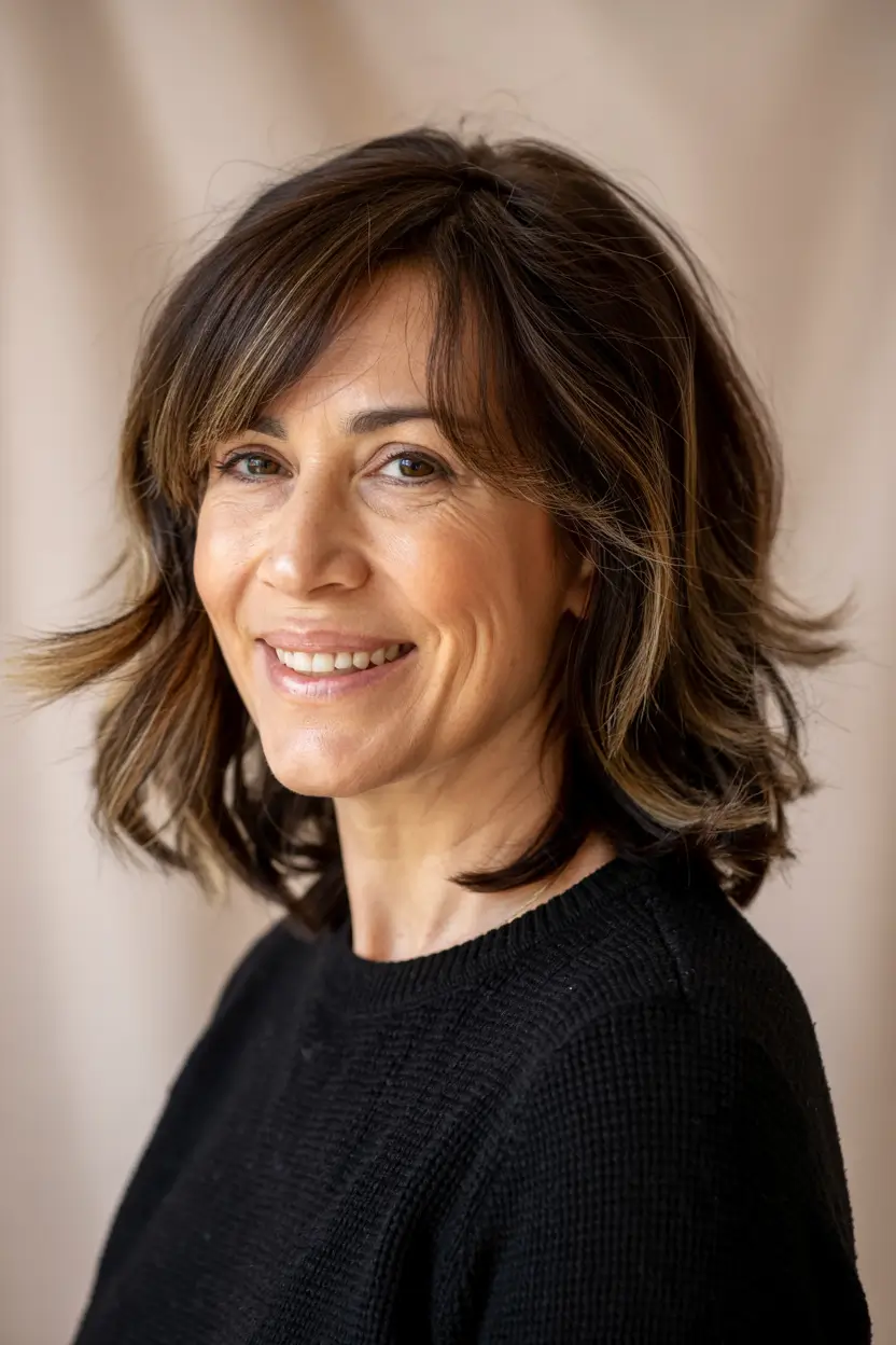 haircuts for women over 40 in 2026 Playful Shag Revival