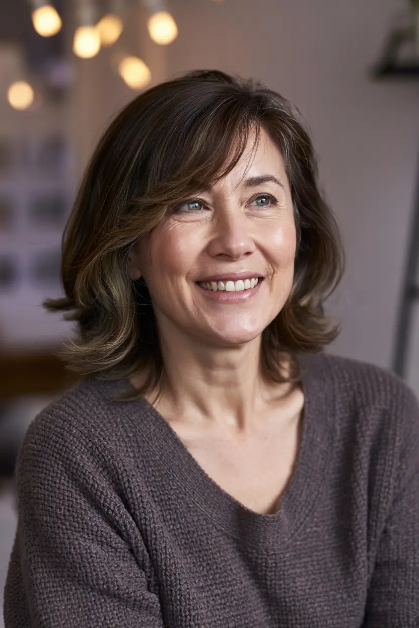 haircuts for women over 40 medium length Modern Mid-Length Flip