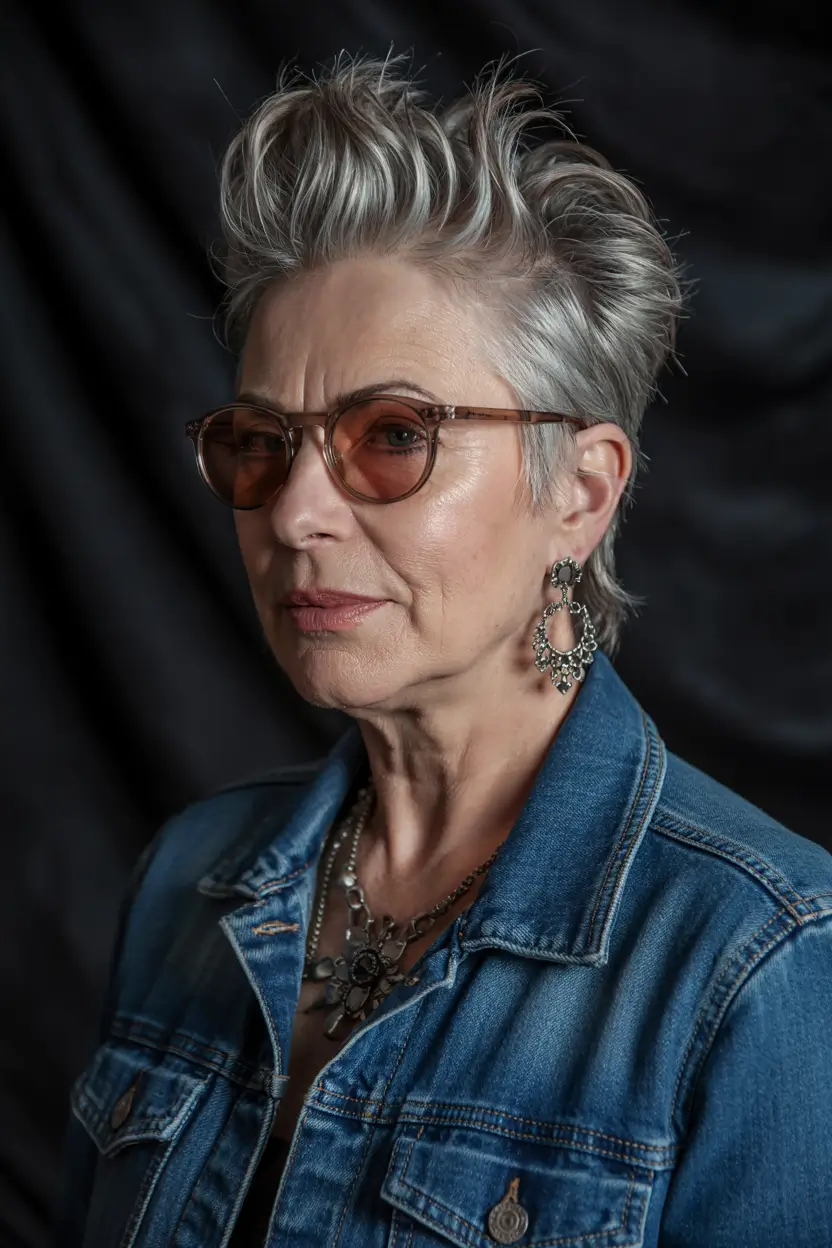 haircuts for women over 50 short Silver Confidence Crop