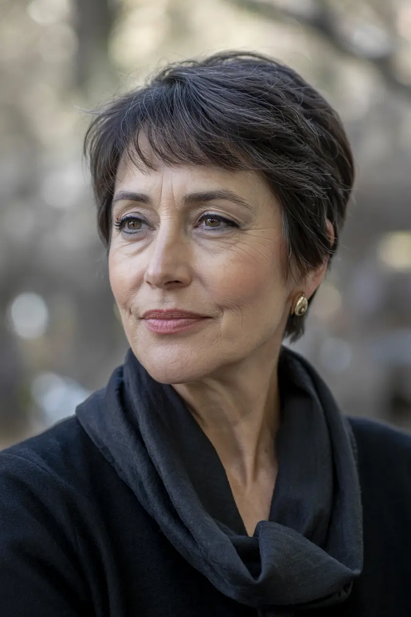 haircuts for women over 50 short hair Modern Espresso Crop