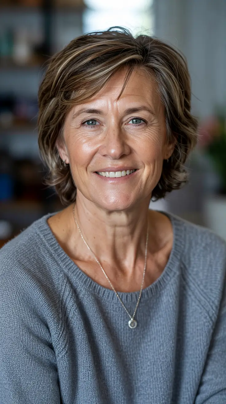 haircuts for women over 50 short bob Relaxed Tousled Bob