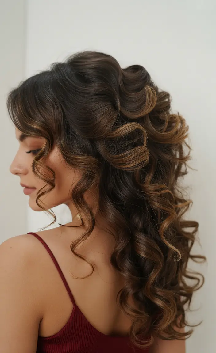 hairstyles ideas 2026 romantic voluminous curls
