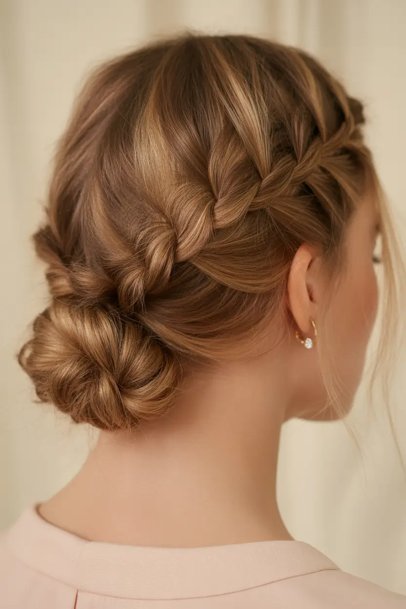 hairstyles ideas 2026 twisted braided bun