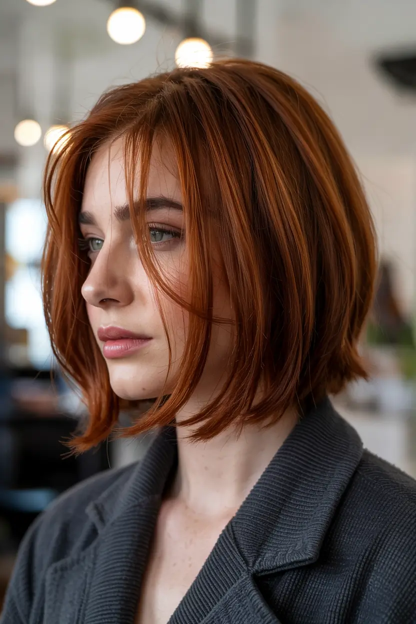 lob haircut 2026 Copper Radiance Revival