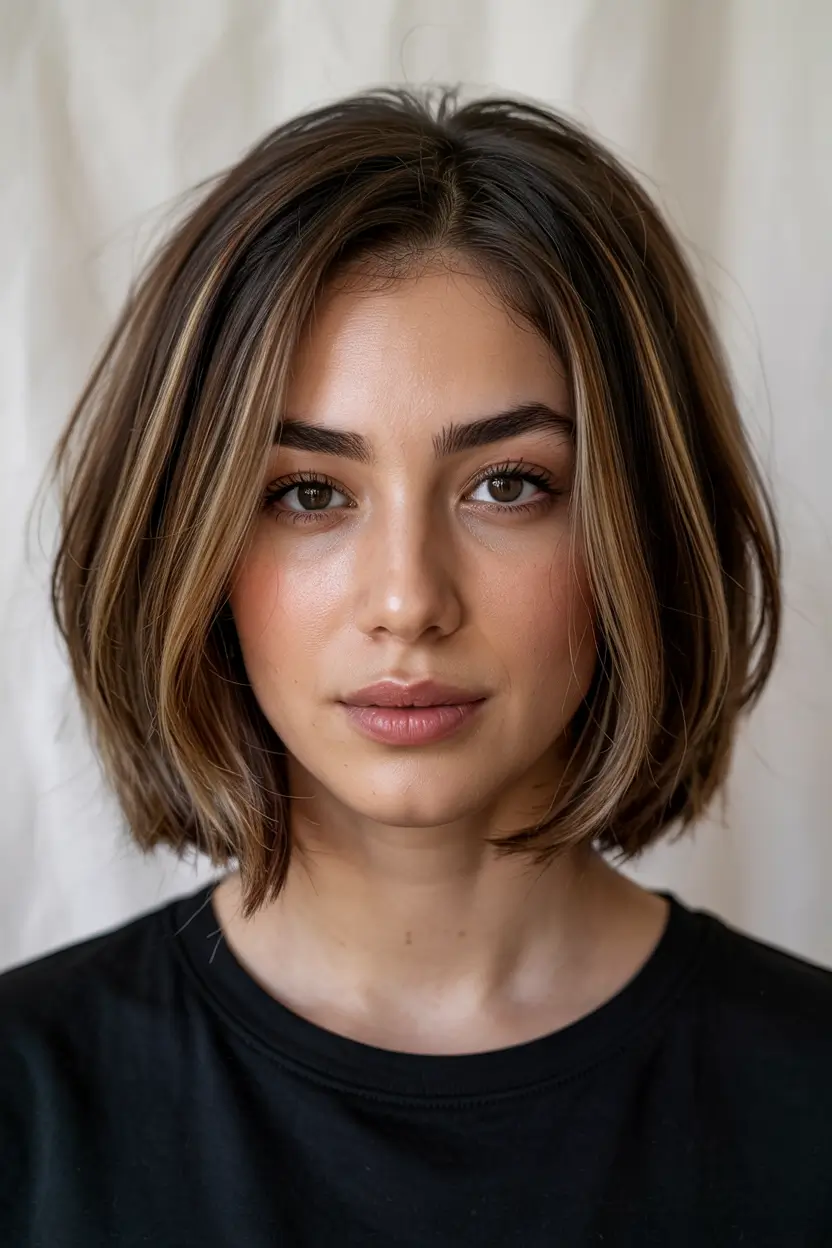 lob haircut 2026 Classic Natural Wavy Brunette