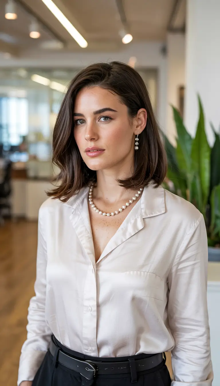 lob haircut 2026 Office Luxe with Volume