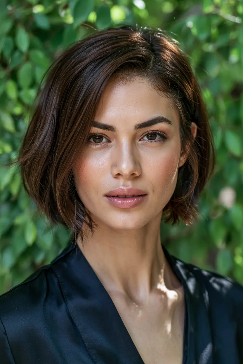 lob haircut 2026 Dark Espresso Chic