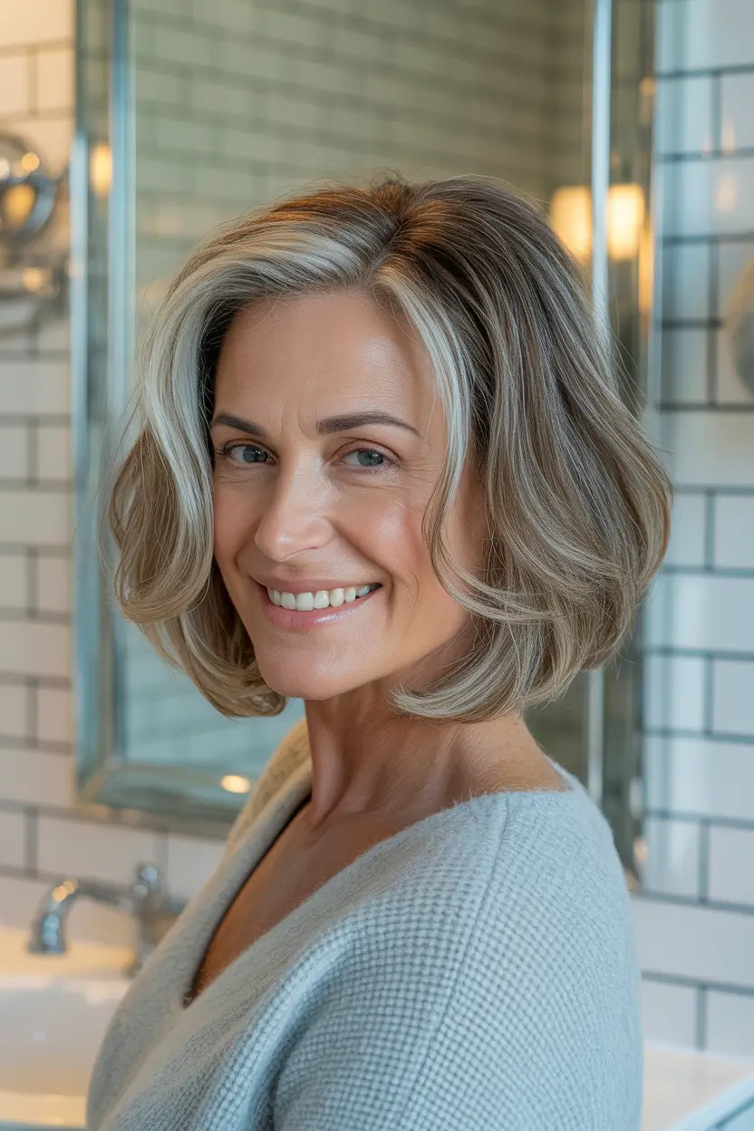 mid length haircut 2026 Softly Blended Natural Bob