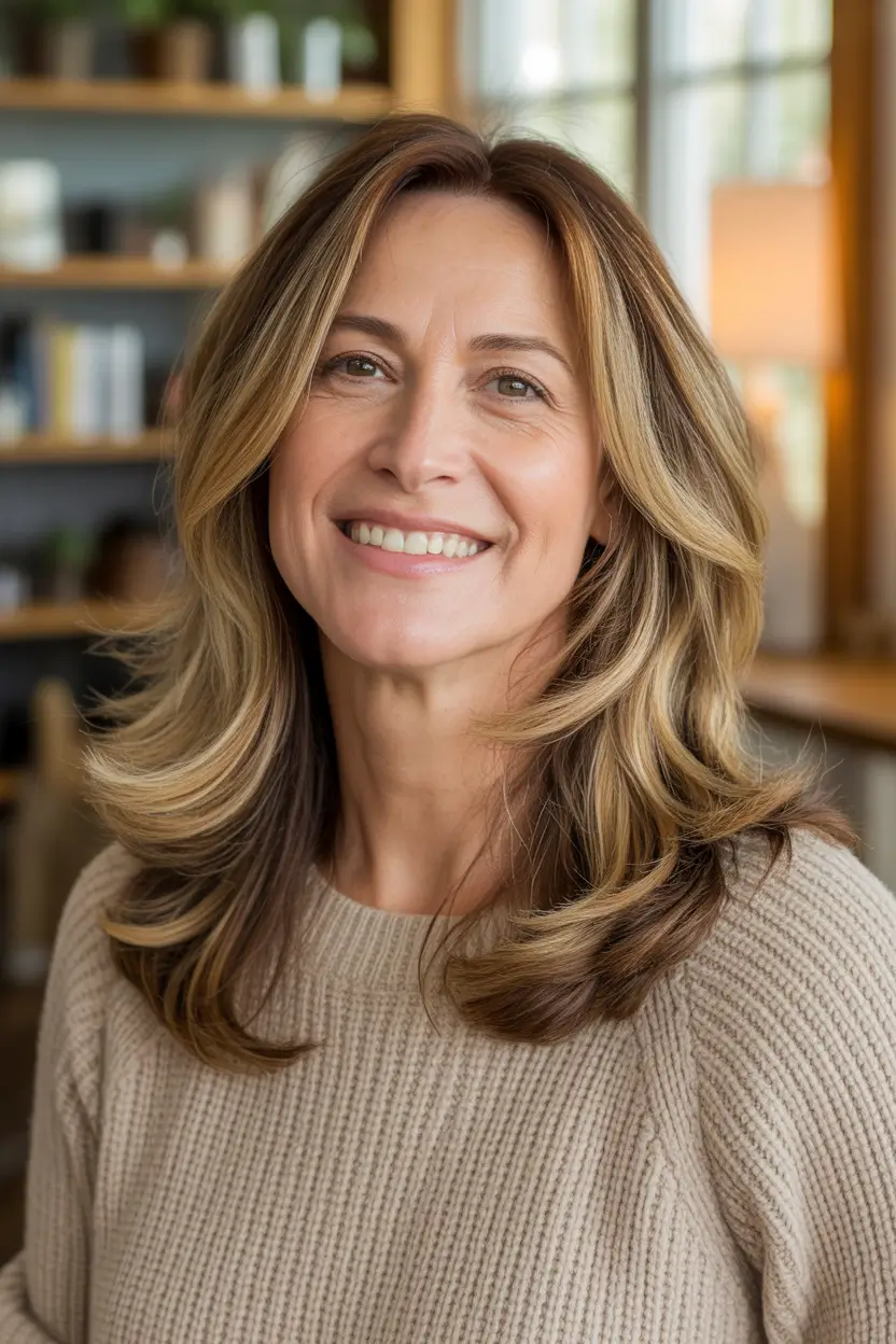 mid length haircut 2026 Golden Harmony Layers