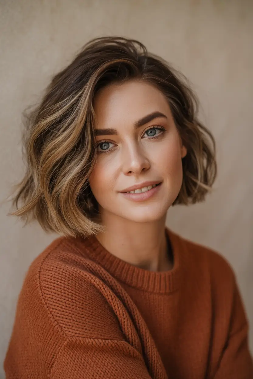 mid length haircut 2026 Golden Hour Soft Waves