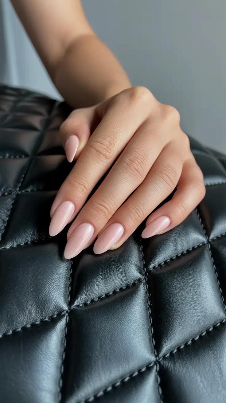 natural nails 2026 Soft Almond Nude