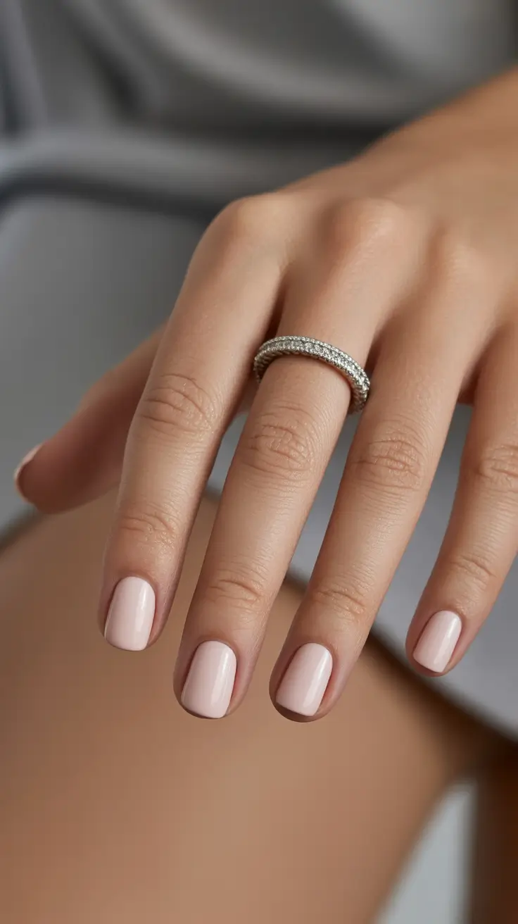 natural nails 2026 Short Nude Gloss