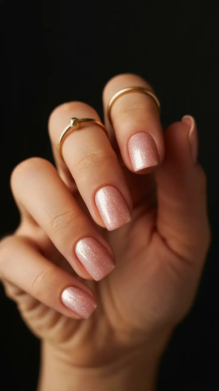 neutral nails 2026 Rose Shimmer Neutrals for a Gentle Radiant Finish
