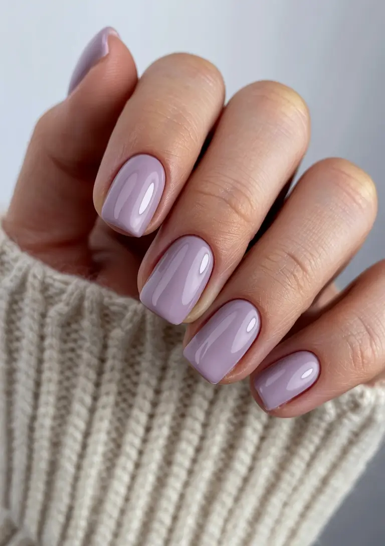 neutral nails 2026 Soft Lavender Neutrals for a Calm 2026 Mood
