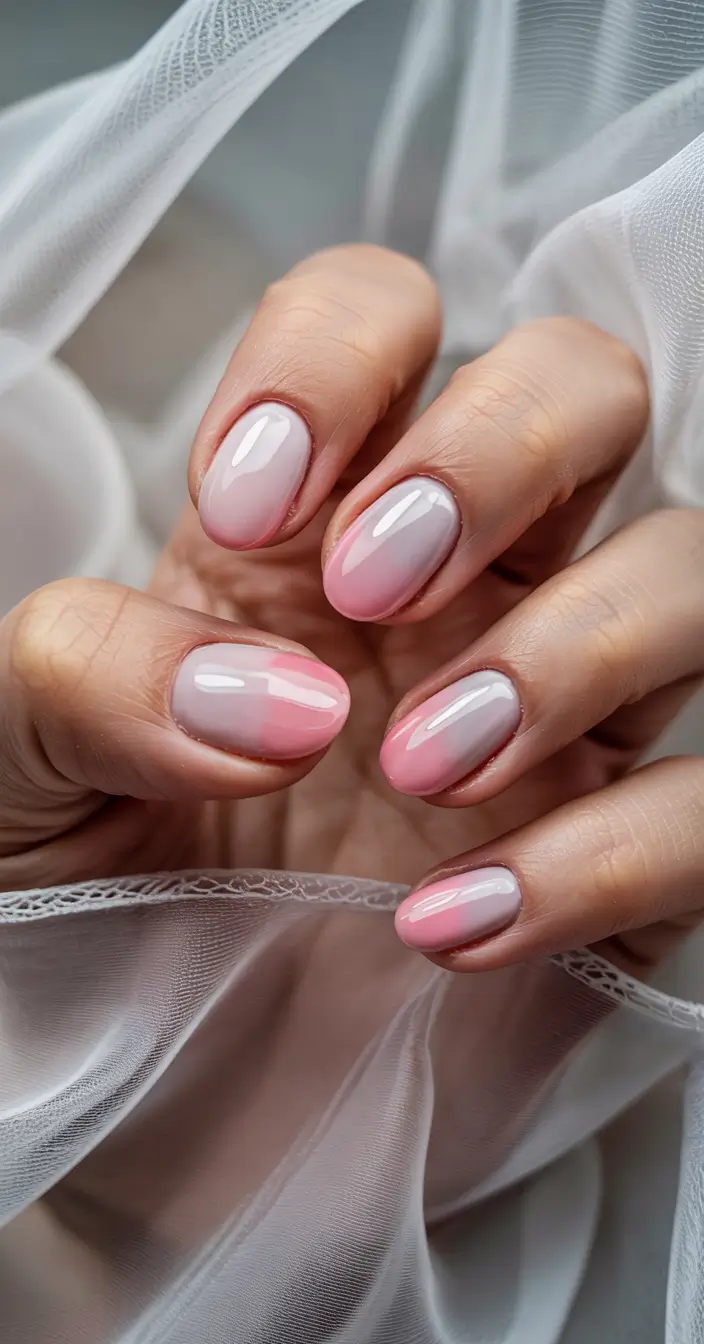 pink nails 2026 Soft Blush Gradient Glow