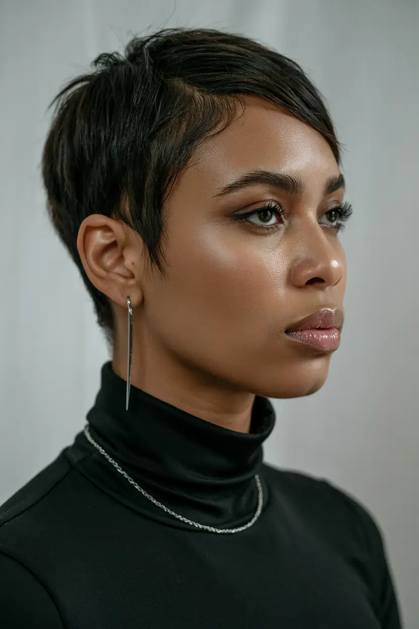 pixie haircut 2026 Refined Midnight Pixie