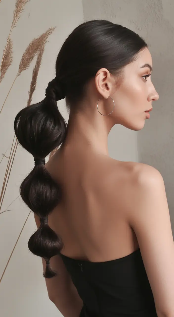 ponytail hairstyles 2026 Modern Bubble Tail