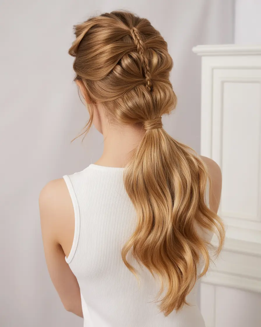 ponytail hairstyles 2026 Boho Braid Fusion