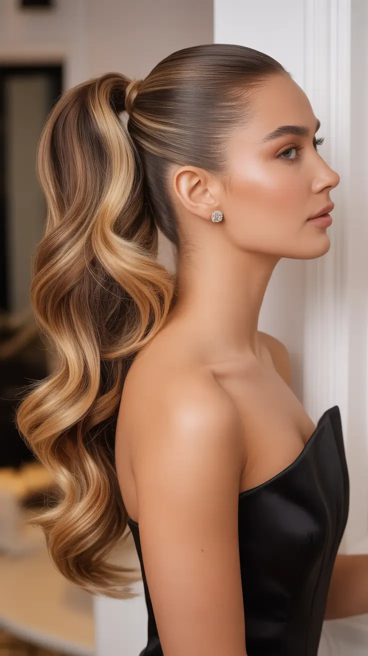 ponytail hairstyles 2026 Golden Luxe Pony