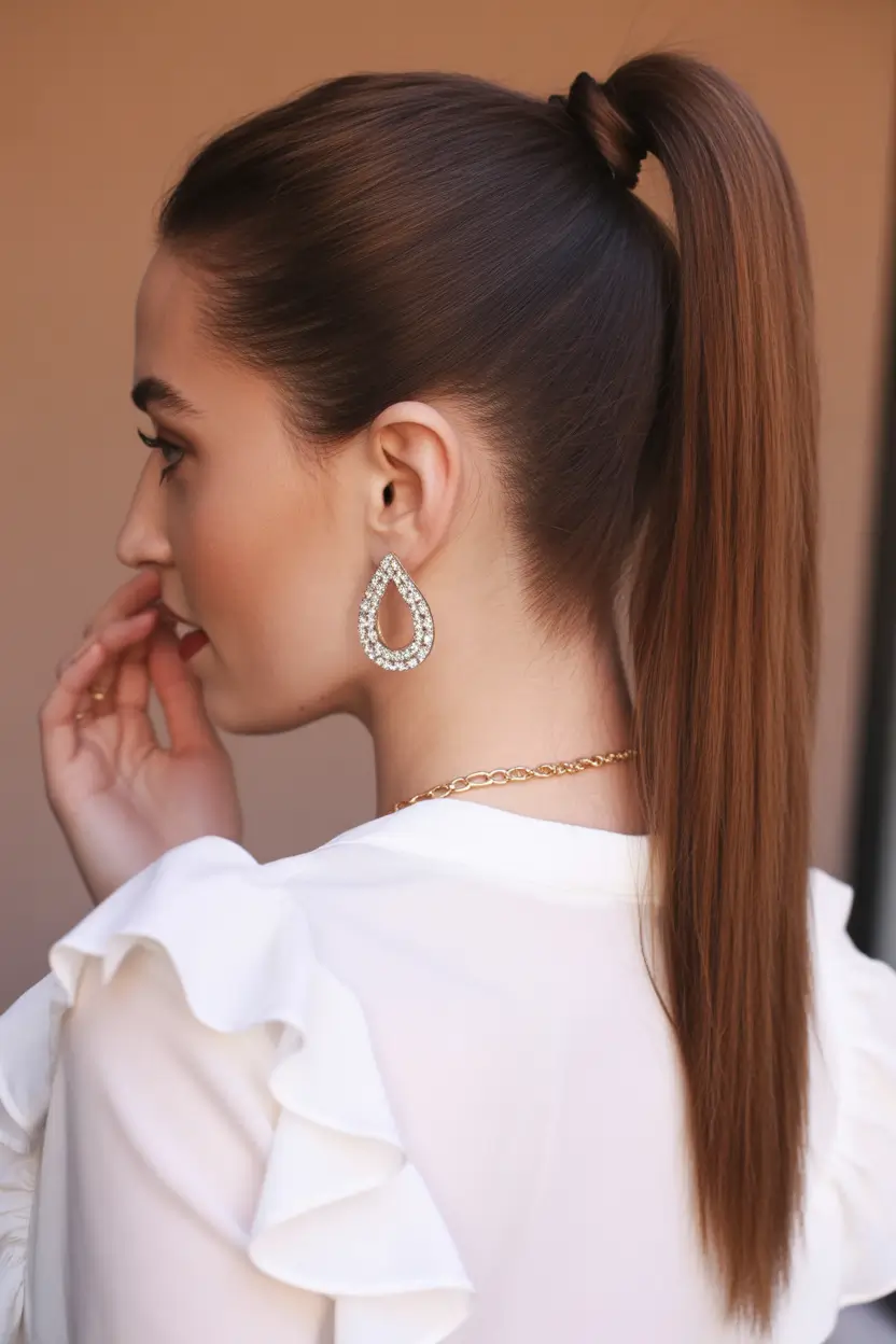 ponytail hairstyles 2026 Classic Sleek Sophistication