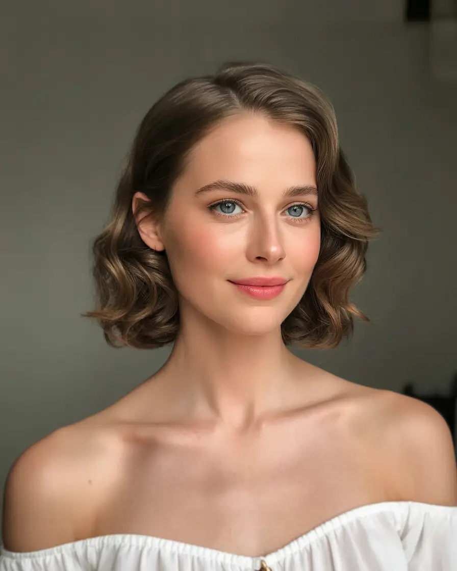 short hairstyles women Classic Curled Bob Glow