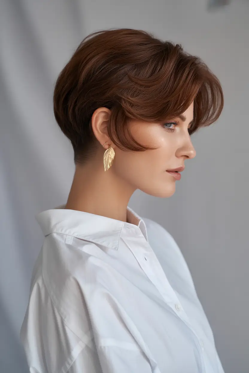 short hairstyles women Soft Volume Pixie Sweep