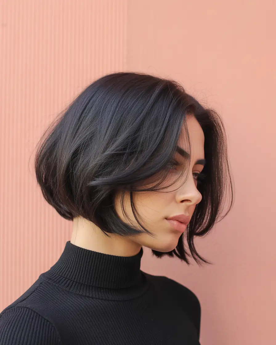 straight hairstyles Soft Tousled Bob with Airy Straight Texture