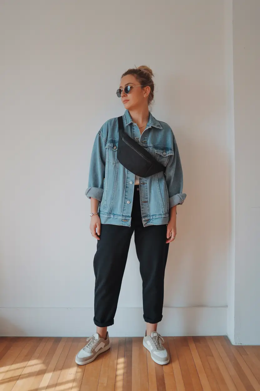 airport spring outfits ideas 2026 Denim Comfort for Easy Travel Days