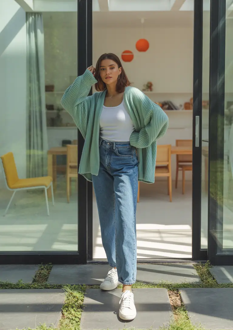 airport spring outfits ideas 2026 Mint Green Knits for Gentle Spring Starts