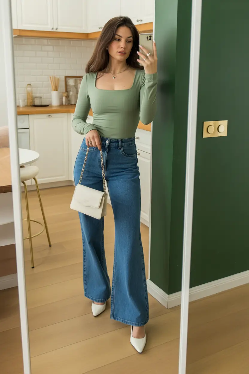 amazing casual spring outfits 2026 A Soft Green Start to Spring