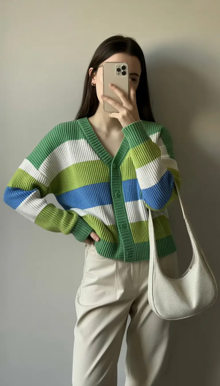 amazing casual spring outfits 2026 Striped Spring Color for a Playful Mood