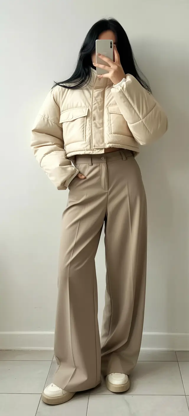 amazing casual spring outfits 2026 Warm Neutrals with Soft Structure for Chilly Spring Moments