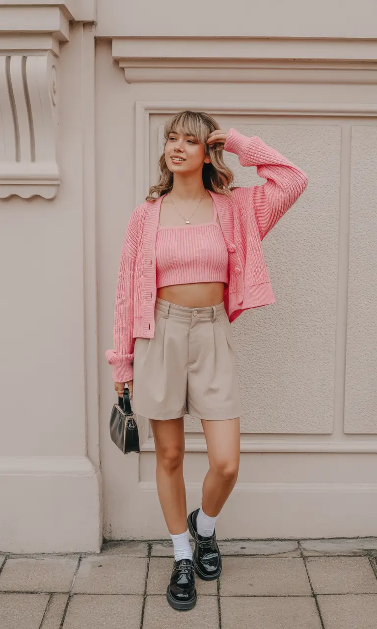 amazing casual spring outfits 2026 Playful Pink for Sunny Spring Moods