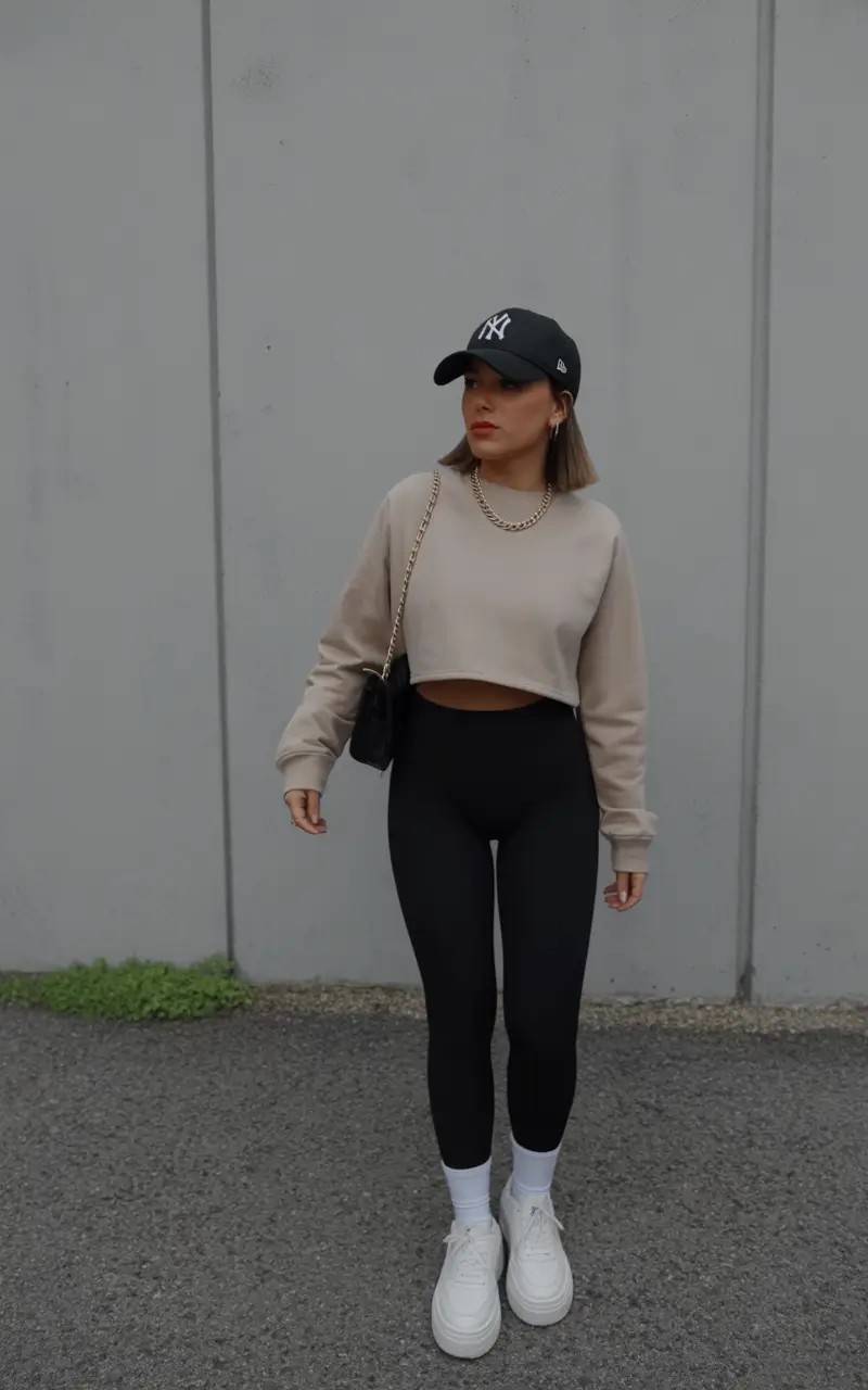 athletic spring workout outfits 2026 Street Neutral Active Chic