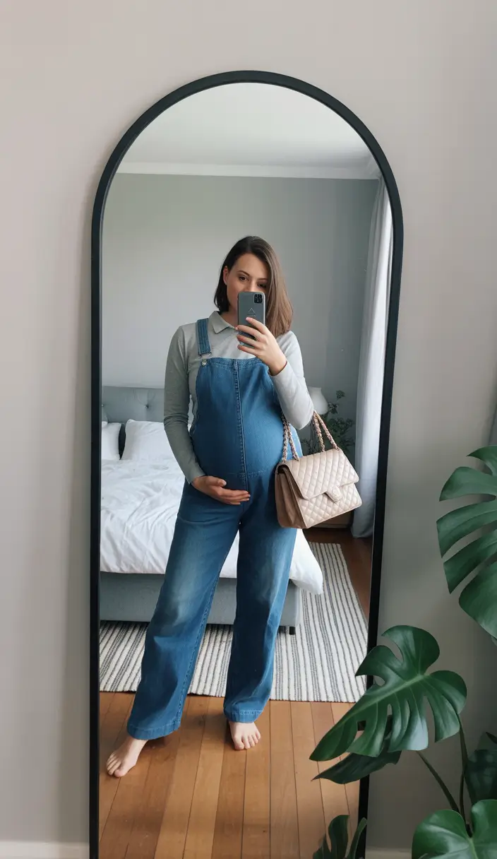 basic spring outfit for pregnant women 2026 Denim Classics With a Fresh Spring Twist