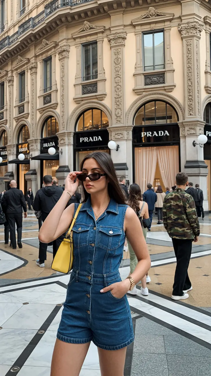 best denim spring outfits 2026 Structured denim romper for warm spring days