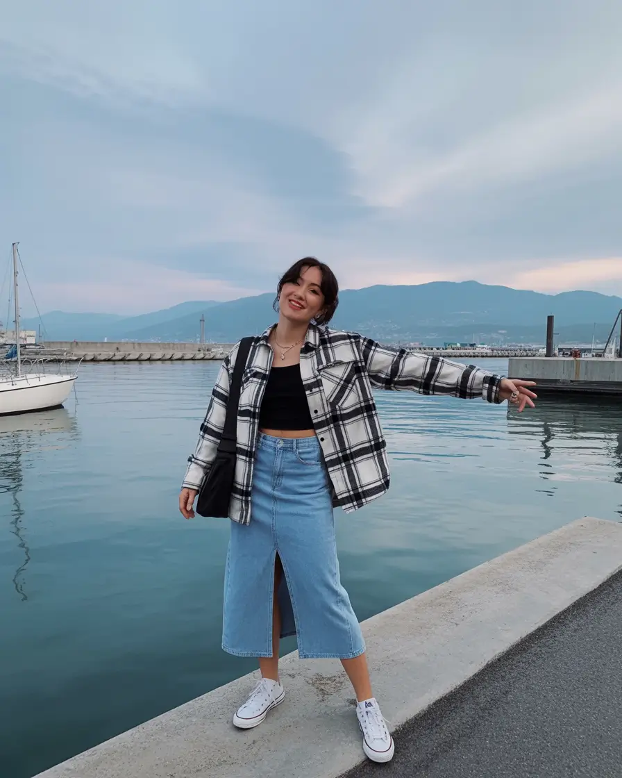 bohemian spring wardrobe vibes 2026 Coastal Boho Energy with Playful Denim Movement