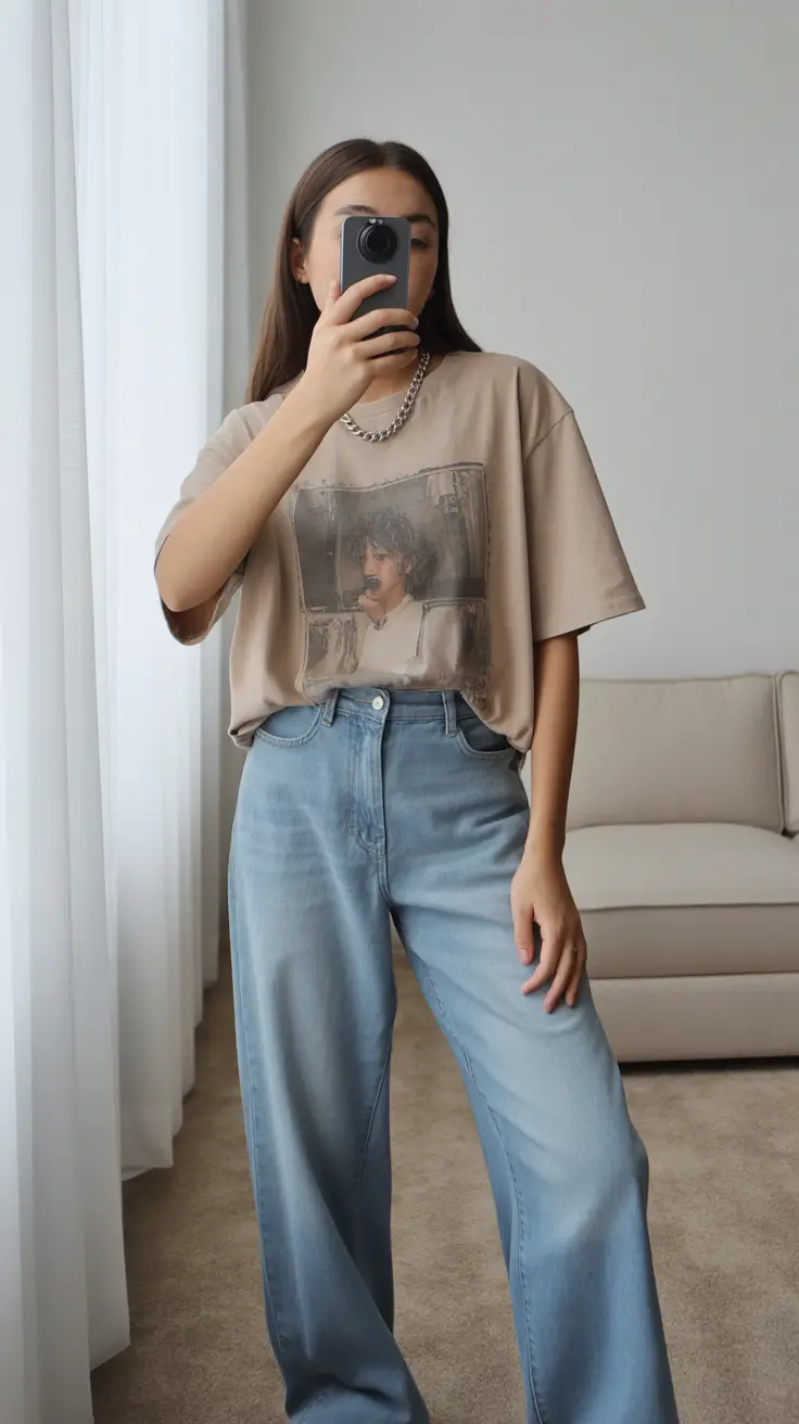 bohemian spring wardrobe vibes 2026 Graphic Ease with Soft Retro Bohemian Mood